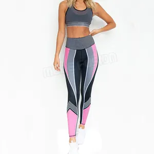 Modus Fusion Groothandel Atletische Slijtage Vrouwen Gym Yoga Fitness Hoge Taille Vrouw Twee Stukken Yoga Sets