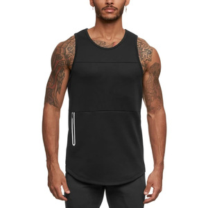 Livraison rapide personnalisé logo homme gym porter 95 coton 5 spandex sport débardeur sans manches gilet avec capuche - Product Image 1