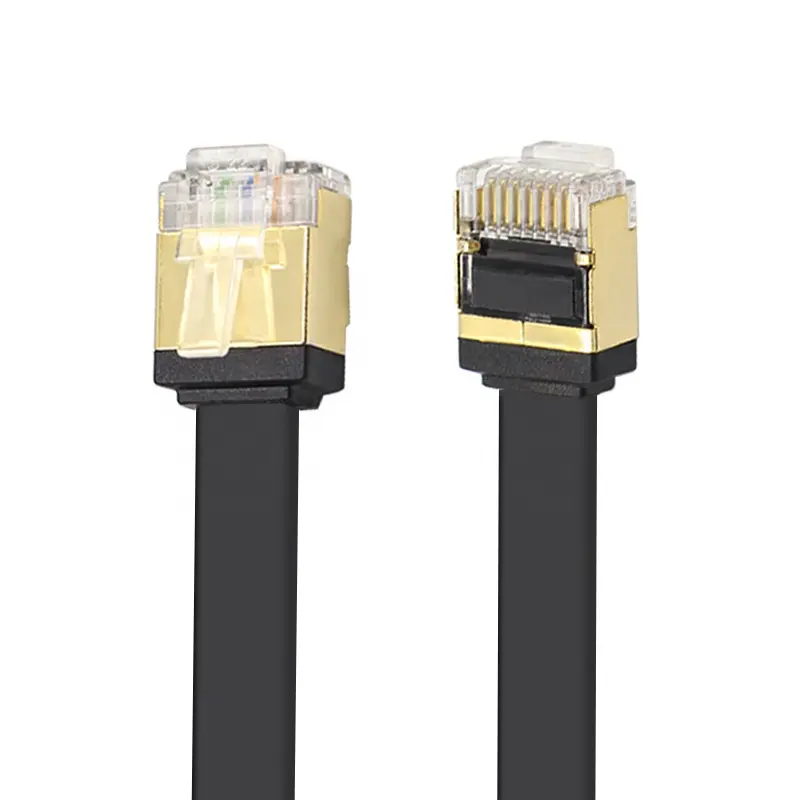Liansu Linksup High Quality 0.2-30M Network Cable FTP High Speed Internet Computer Patch Cord Cat7 Flat Cable