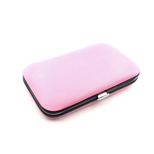 Set di 6 Pezzi per Manicure in Acciaio al Carbonio con Custodia in PU Nero/Rosso, <span class=keywords><strong>Kit</strong></span> <span class=keywords><strong>Professionale</strong></span> Portatile per <span class=keywords><strong>Unghie</strong></span> - Product Image 6