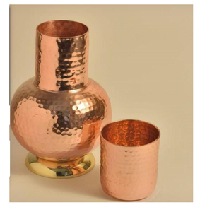 Eco-Friendly Copper-Like 1000ml Reusable Metal Water Bottle with Durable Vintage Style Design - Product Image 2