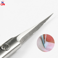 Ciseaux à cuticules de haute qualité, lames extra fines, professionnels, en acier inoxydable, pour usage en salon.