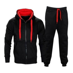 Chándal de Cachemira de oveja para hombre, conjunto de chándal con capucha + pantalón de lana grueso con capucha, chándal informal cálido - Product Image 3