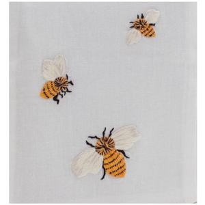 Cubierta de caja de pañuelos para bordado, cubierta cuadrada de alta calidad de algodón con bordado de abejas para decoración del hogar y Hotel - Product Image 2