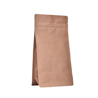 Sac de pochette en papier kraft biodégradable personnalisé avec fermeture éclair Fabricant