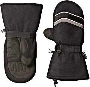 Unisex Cold Water Proof Split Finger Wrist Strap Heat Insulated Work <b>Gloves</b> Outdoor Sports Polyester Winter <b>Ski</b> <b>Gloves</b> Hook Loop - Product Image 2