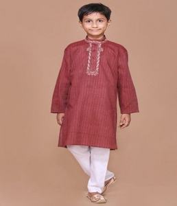 Derniers modèles personnalisés pour enfants musulmans Shalwar Kameez Groupe d'âge Enfants en coton et lin Salwar Kameez Type de vêtement - Product Image 1