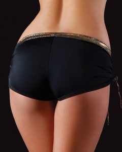 Short froissé doré et noir - Product Image 3