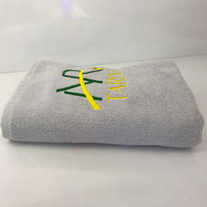 Toalla promocional de 100 algodón con Logo, 50x100 cm, Carded 20/2, regalo de lujo, logotipo personalizado, tamaño de Color, venta al por mayor - Product Image 1