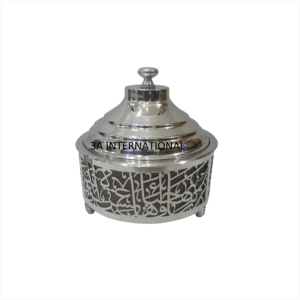 Pot de table pour fêtes de mariage d'hôtels serveur de stockage de nourriture de maison d'hôtel pot de bonbons de finition plaqué or - Product Image 2