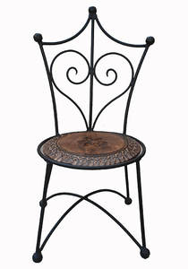 Chaise décorative moderne en fer métal, nouveau modèle, pour salle à manger, maison, Restaurant, couleur noire - Product Image 6