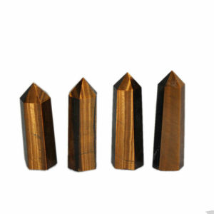 Tour d'oeil de tigre en cristal de haute qualité cristal haute qualité reiki guérison pierre précieuse point obélisque tour vente en gros - Product Image 5