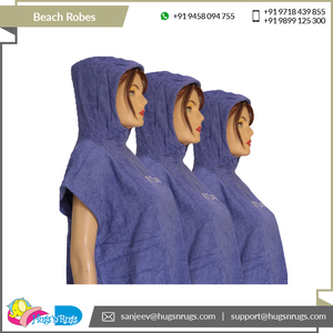 Batas de playa para exteriores de alta calidad 100% algodón Zero Twist ampliamente vendidas al por mayor con tipo de tela de rizo con logotipo personalizado - Product Image 2