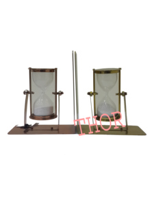 Porte-livres Vintage en métal, minuterie de sable, décoration de bureau, classeur, support de lecture - Product Image 5