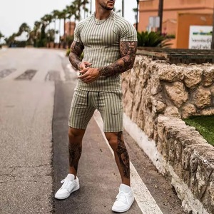 Nouvelle Collection 2026 : Ensemble Short et T-shirt avec Dernières Couleurs Imprimées, Rayures et Logo Personnalisé - Product Image 5