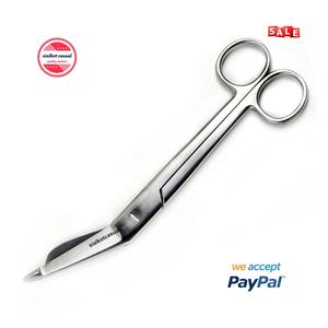 Ciseaux à ressort Ciseaux Vannas Taille 3 "(8cm) Pointes droites Ciseaux SuperCut Poignée à ressort ronde Base de la chirurgie - Product Image 5