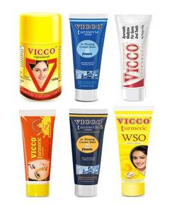 Crème à raser ayurvédique à base de curcuma Vicco WSO, dentifrice et poudre dentaire 30g/50g Fabriqué dans le Maharashtra - Product Image 1