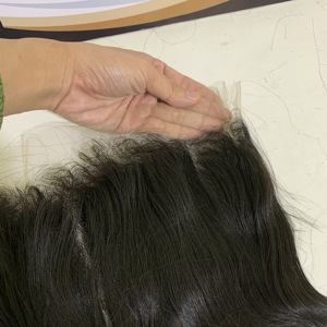 Pelo alineado virgen de cutícula onda corporal 13x6 HD encaje Frontal, HD transparente encaje suizo Frontal, mechones de pelo con frontales de encaje - Product Image 2