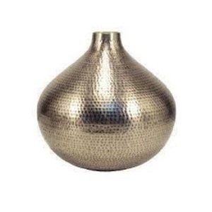 Florero chapado en oro para decoración del hogar y fiestas de cumpleaños, jarrón con apariencia esférica de aluminio fundido - Product Image 6