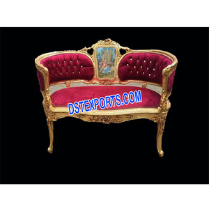 Stylish Two Seater Wedding <b>Stage</b> Furniture Modern Teak Wood Design for Wedding Events Easy Assembly - Product Image 1