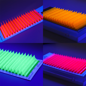 Venta al por mayor OEM neón colores mezclados extensiones de pestañas individuales ventilador fácil Volumen de pestañas rápido floración pestañas Etiqueta Privada 0,15mm BC - Product Image 2