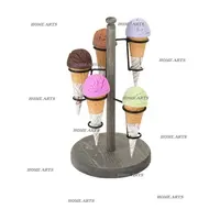 Gỗ Và Sắt Ice Cream Cone Chủ/Đứng Thiết Kế Tuyệt Vời Handmade | Ice Cream Display Đứng Với Giá Thấp Nhất
