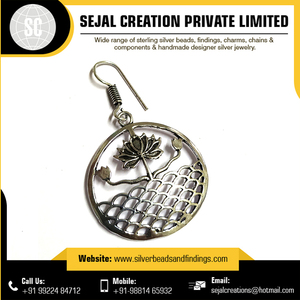 925 Sterling Silver Tribal <b>Earrings</b> with Wide Range Flower Pattern Beads Jewelry Findings & Components - Product Image 2