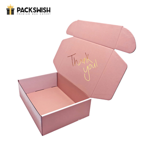Unique Red Pink Blue Literature Mailerbox Die Cut Rose Golden Mailer Mailing Box Shipping Corrugated Foldable Paper Boxes