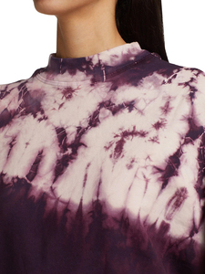 Venta al por mayor Nueva moda Venta directa de fábrica Mujeres Último estilo Púrpura Tie Dye Pullover Sudaderas - Product Image 6
