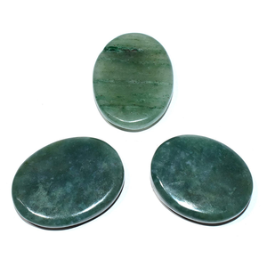 หินสีเขียวAventurine Worry Stone | หินคริสตัลธรรมชาติสำหรับรักษาฝ่ามือ | หินที่ต้องกังวล - Product Image 1