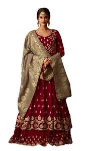 Georgette Stone Work Lehenga Choli con Dupatta Party Wear Precio al por mayor Ropa étnica Surat Fabricación Apparelgarment - Product Image 3