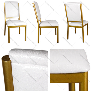 Muebles de Hotel de piel sintética con patrón de <span class=keywords><strong>cocodrilo</strong></span> blanco, sillas de banquete usadas para sala de estar, comedor, <span class=keywords><strong>restaurante</strong></span> - Product Image 3