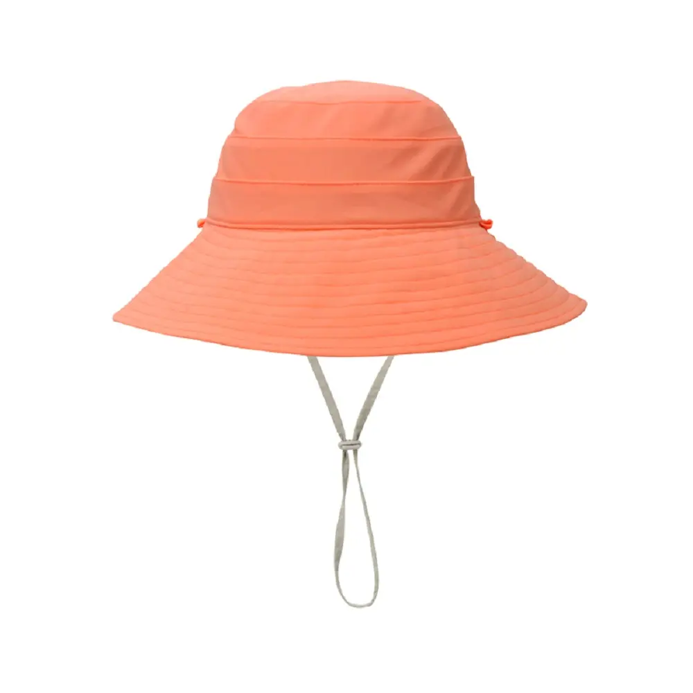 Geniş ağız güneş koruyucu balıkçı kova şapka düz popüler toptan Polyester Poplin Oem özel logo bayanlar kadınlar için