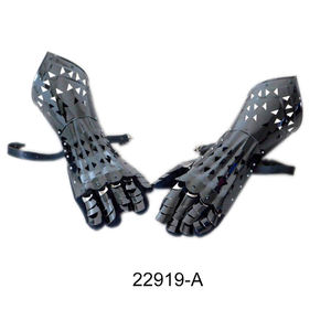 ยุคกลางเกราะหนังถุงมือคู่หนังยุคกลางถุงมือถุงมืออัศวิน Battle ถุงมือโบราณ Gauntlet สำหรับขาย - Product Image 3