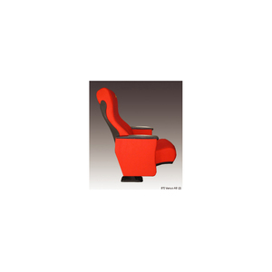 Auditorium Chair VENUS AB Lecture Hall Foldable Strong Metal Single Pedestal High Comfort Moulded Foam ABS <b>Writing</b> <b>Tablet</b> - Product Image 2