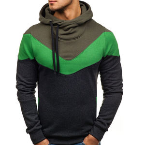 Sweat-shirt à capuche personnalisé pour hommes de grande taille 100% coton, tenue décontracté d'automne avec logo imprimé - Product Image 3