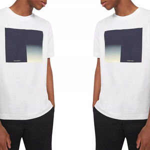 T-shirt blanc décontracté et confortable pour garçons/hommes, impression numérique sur mesure, design personnalisé OEM selon les exigences et la demande du client. - Product Image 5