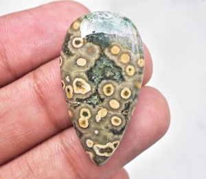 Lote de gemas de jaspe Natural para hacer joyas, cabujones sueltos de jaspe Natural, mezcla de formas y tamaños - Product Image 6