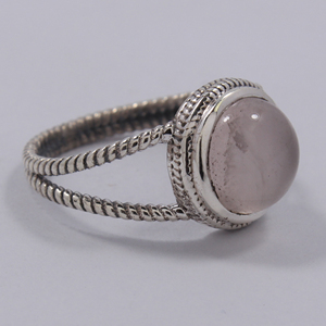 Natural Pink Rose Quartz <b>Ring</b> <b>for</b> <b>Women</b> Solid 925 Sterling Silver Handmade Party Wear Bohemian <b>Statement</b> Vintage - Product Image 3