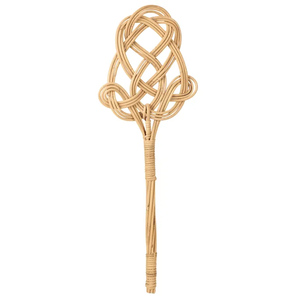 Multiple Styles Vintage Rattan Wicker Carpet Beater Hand Woven Rug Carpet Beater Cleaning <b>Accessory</b> - Product Image 2