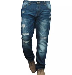 Men's Ripped Skinny Jeans 60% Cotton 28% Polyester 10% Viscose 2% Spandex Casual Denim Custom Funky Men Denim made in Bangladesh - Product Image 4