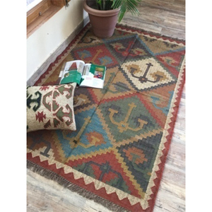 Alfombras de Yute Natural indio, hechas a mano, Dhurrie - Product Image 3