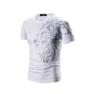 T-shirt imprimé pour hommes à la mode fabriqué à partir de matériaux de qualité supérieure avec des couleurs vives adaptées à la relaxation en salle de sport et au streetwear - Product Image 5