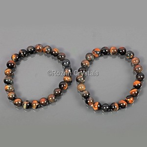 Wholesaler of Dark Tiger Eye Gemstone <b>Bracelet</b> : Dark Tiger Eye Gemstone <b>Bracelet</b> For Sale - Product Image 1