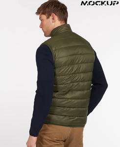 <b>Mens</b> Puffer <b>Gilet</b> Wholesale Cheap Price Breathable Polyester Material Solid Pattern <b>Lightweight</b> Winter Vest - Product Image 2