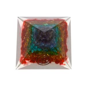 Pirámide de Orgón de 7 Chakras en Capas al por Mayor, 60-70 mm |   Proveedor de Cristales Curativos y Metafísicos de Piedras Preciosas Naturales - Product Image 1