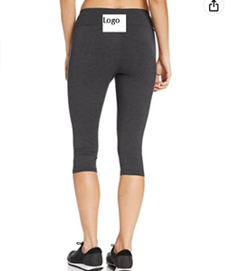 Leggings de sport en coton extensible pour femme, 2 couleurs, tissu extensible, pour une allure confortable et sensation de votre meilleure expérimentation - Product Image 4