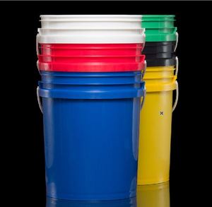 18 đến 19 lít lít chung Vòng xô nhựa trống 0430 sơn TW hình chữ nhật 52 lít Stackable nhựa đen bồn tắm pro-thiết kế - Product Image 1