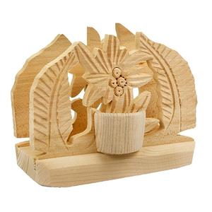 Porte-serviettes en bois écologique fait main pour comptoir, support de mouchoirs fantaisie, taille personnalisée, vente en gros, emballage carton suspendu - Product Image 4