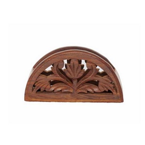 Porte-serviettes en bois classique Simple Simple fait à la main, porte-serviettes décoratif de haute qualité, porte-serviettes de luxe - Product Image 3